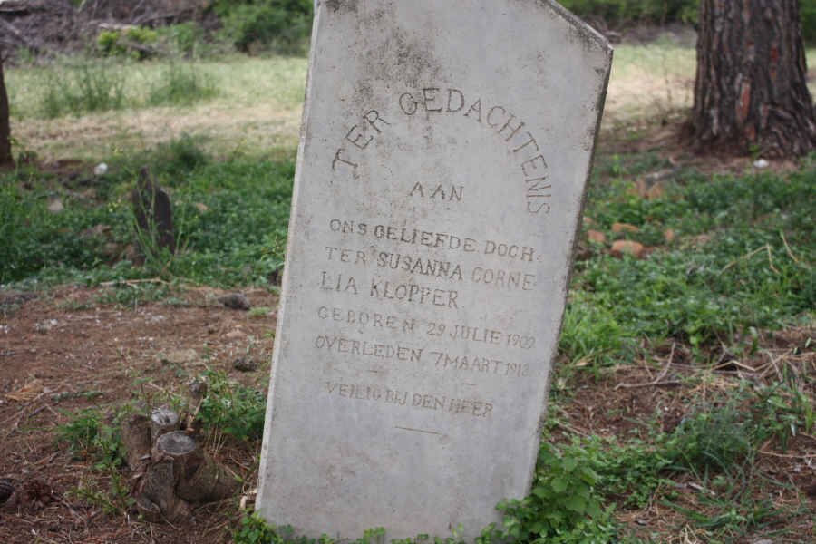 KLOPPER Susanna Cornelia 1902-1918