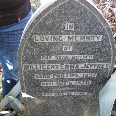 JEFFREY Millicent Emma nee PHILLIPS 1857-1920