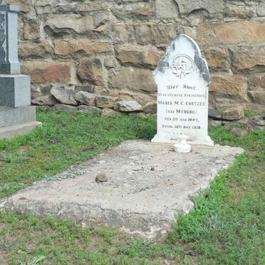 COETZEE Maria M.C. nee MYBURG 1897-1918