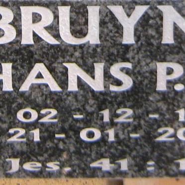 BRUYNS Hans P. J. 1935-2004