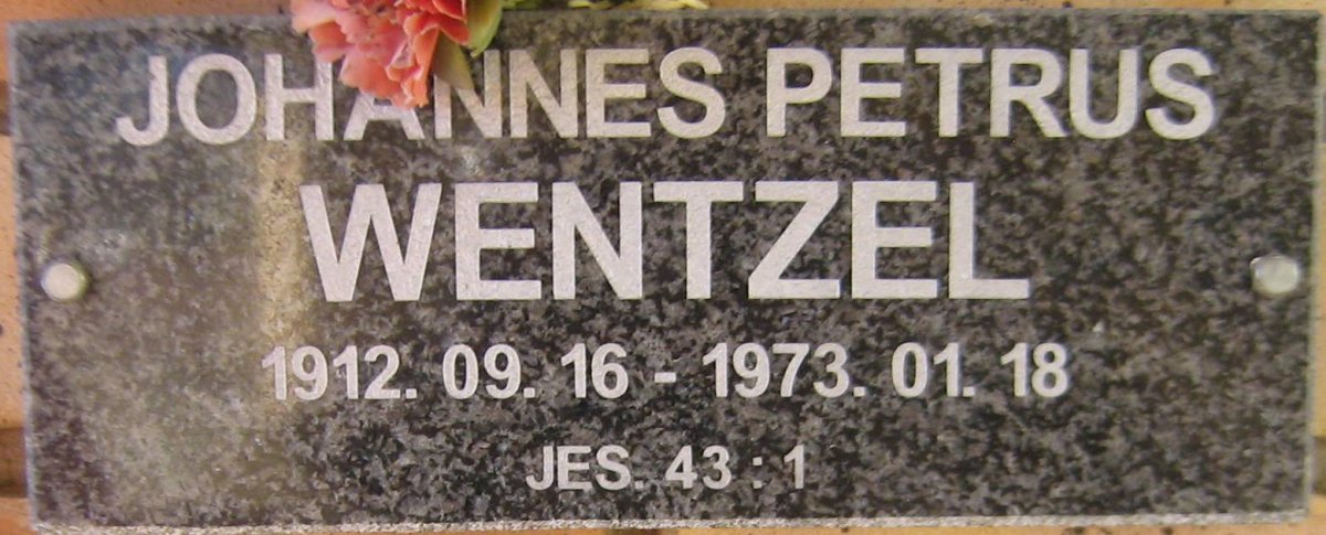 WENTZEL Johannes Petrus 1912-1973