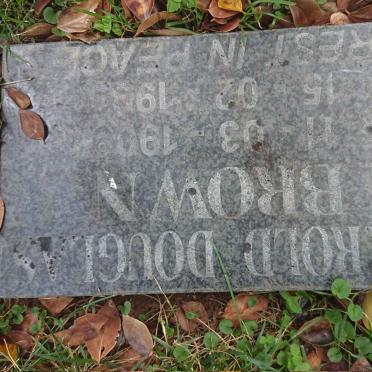 BROWN Harold Douglas 1909-1999