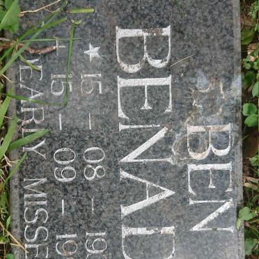 BENADE Ben 1934-1996