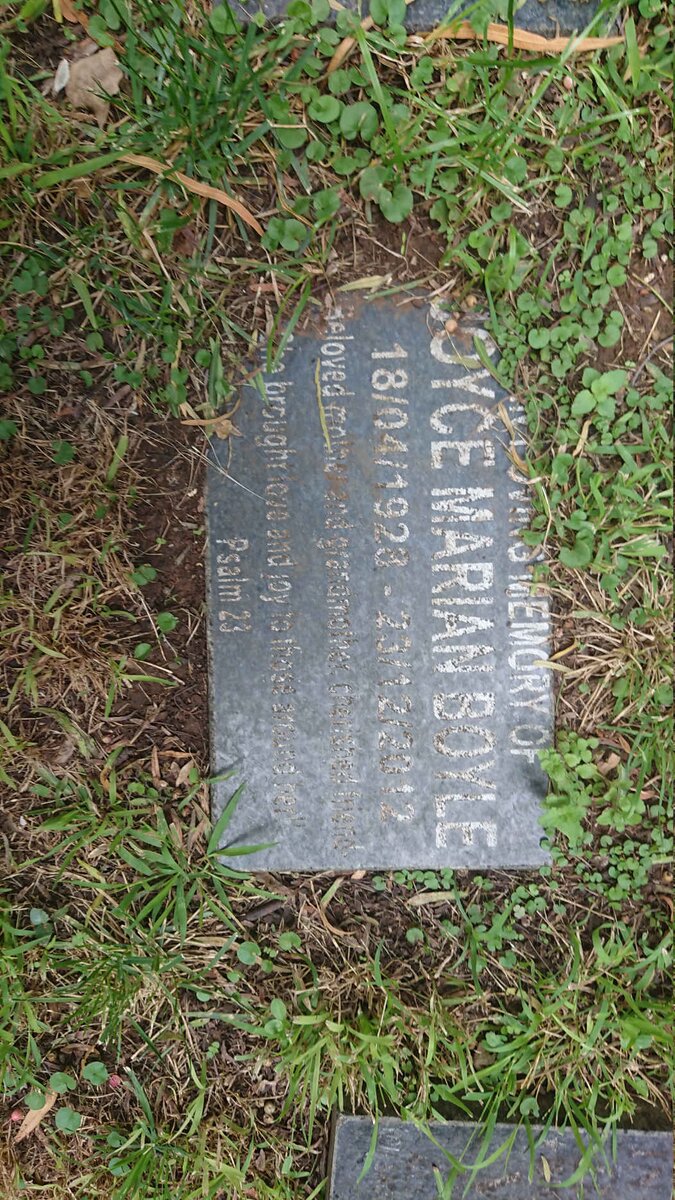 BOYLE Joyce Marian 1928-2012