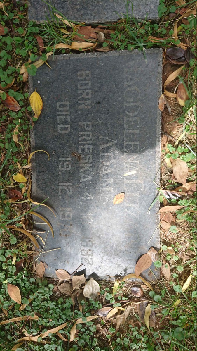 ADAMS Magdelena Elizabeth 1892-1970