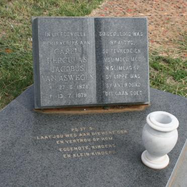 ASWEGEN Carel Herculas Jacobus, van 1928-1979