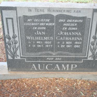 AUCAMP Jan Wilhelmus 1902-1977 &amp; Johanna Catharina 1903-1982