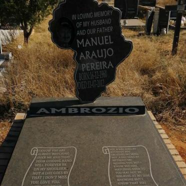 AMBROZIO Manuel Araujo Pereira 1960-2012