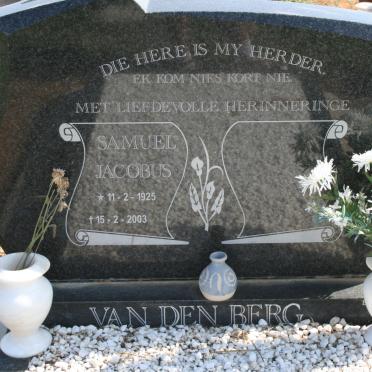 BERG Sameul Jacobus, van den 1925-2003
