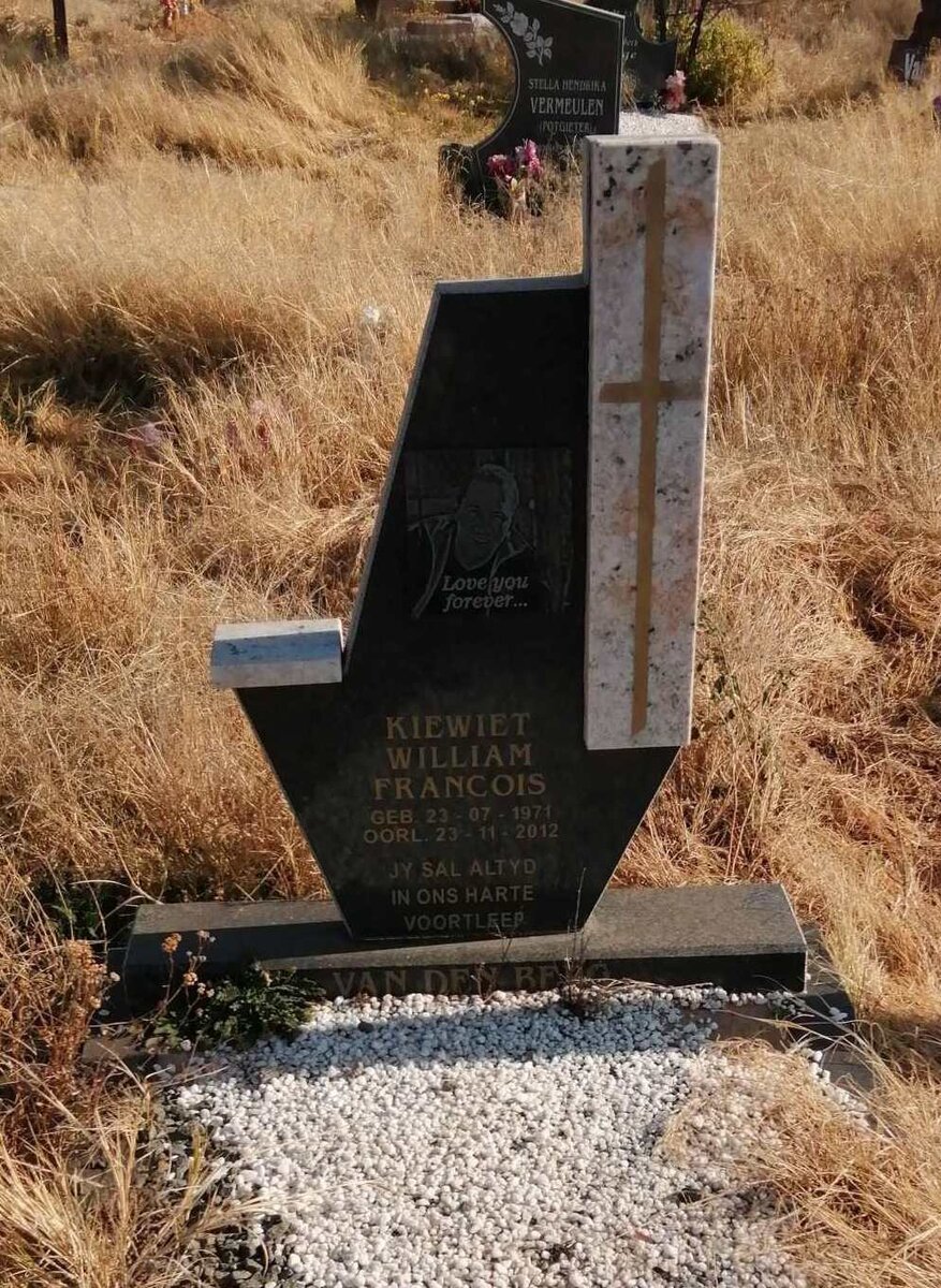 BERG Kiewiet William Francois, van den 1971-2012