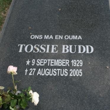BUDD Tossie 1929-2005