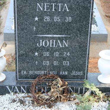 DEVENTER Johan, van 1924-2003 &amp; Netta 1930-