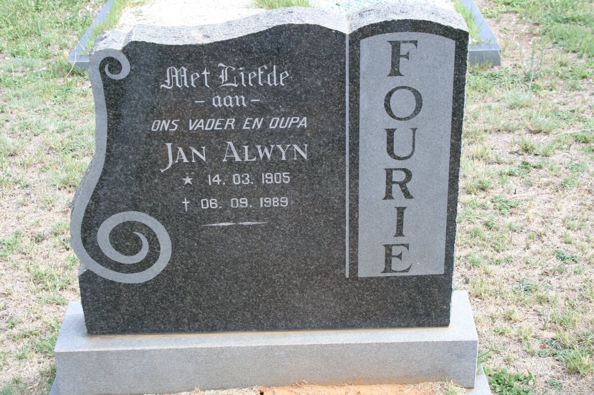 FOURIE Jan Alwyn 1905-1989