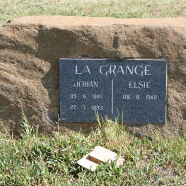 GRANGE Johan, la 1947-1993 &amp; Elsie 1948-