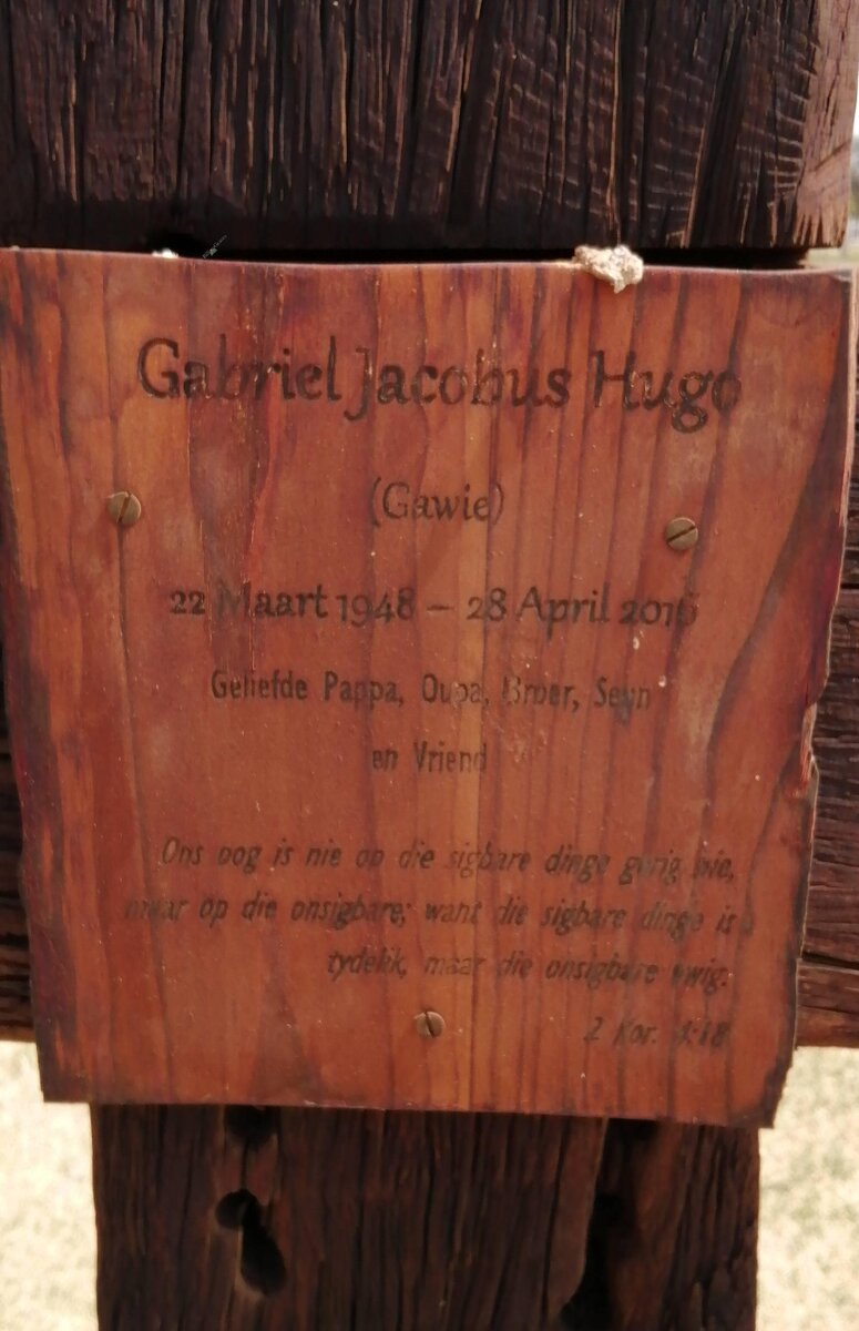 HUGO Gabriel Jacobus 1948-2016