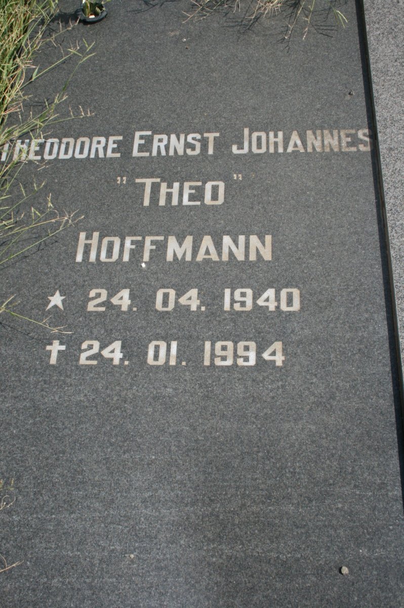 HOFFMANN Theodore Ernst Johannes 1940-1994