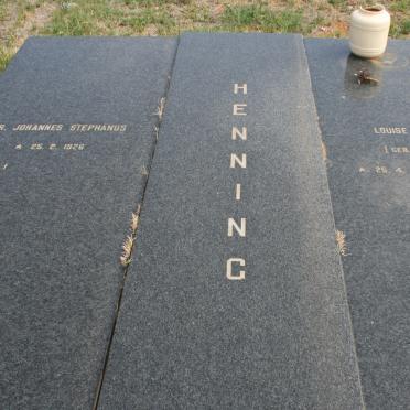 HENNING Johannes Stephanus 1926 &amp; Louise Christine SEYFFERT 1937-1984