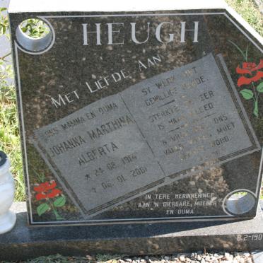 HEUGH Johanna Marthina Alberta 1914-2001