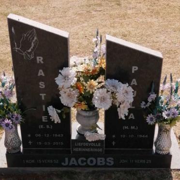 JACOBS E.S. 1943-2015 &amp; H.M. 1944-