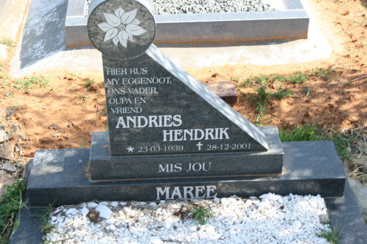 MAREE Andries Hendrik 1939-2001