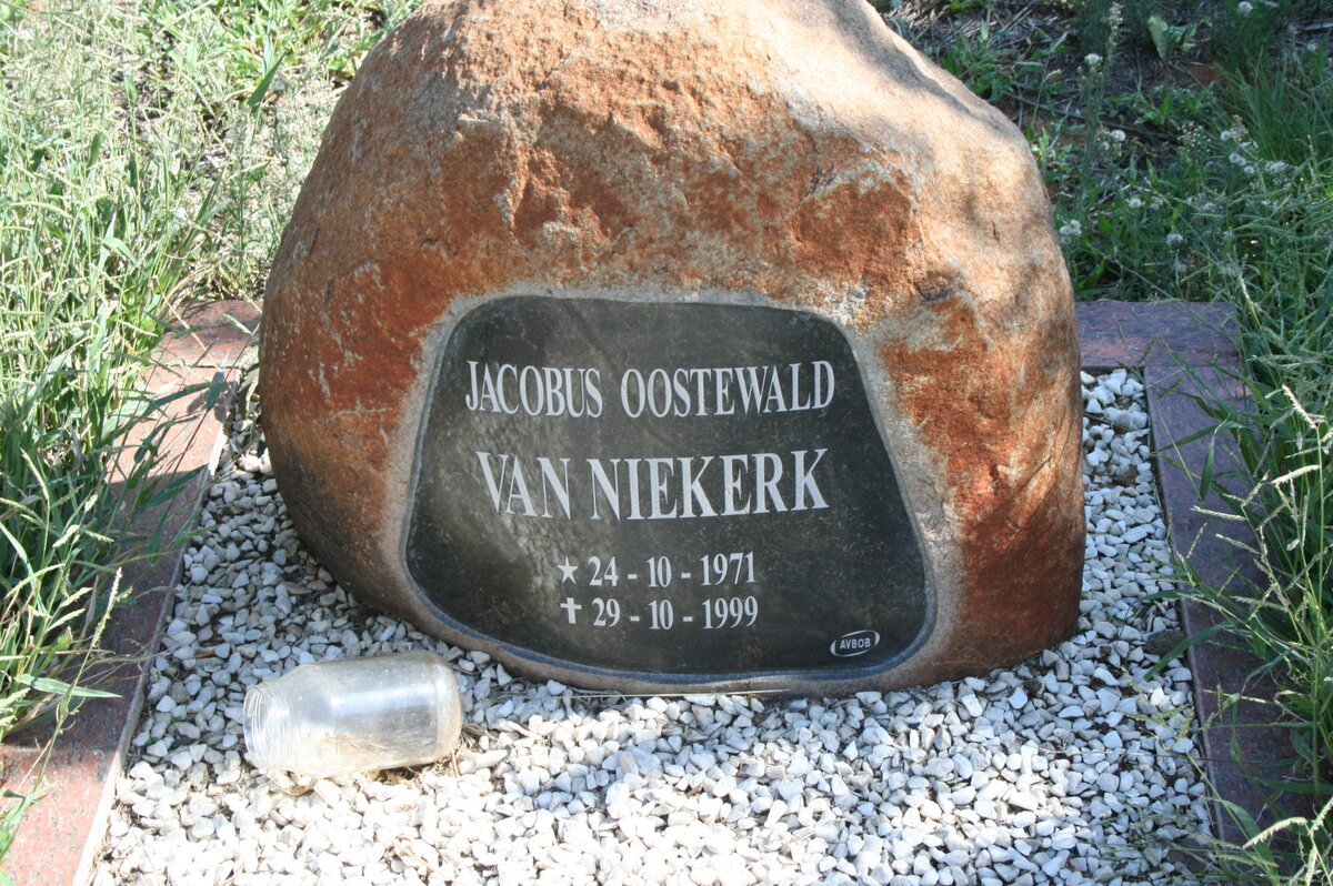 NIEKERK Jacobus Oostewald, van 1971-1999