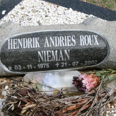NIEMAN Hendrik Andries Roux 1975-2002