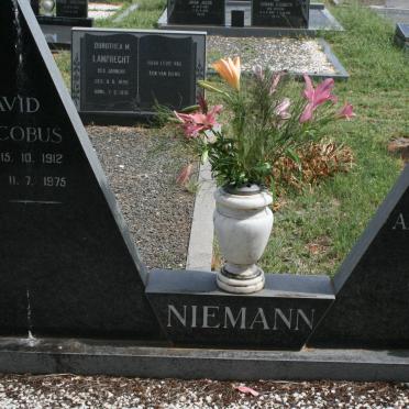 NIEMANN David Jacobus 1912-1975 &amp; Elizabeth Anna KRIEL nee NAUDE 1915-1996