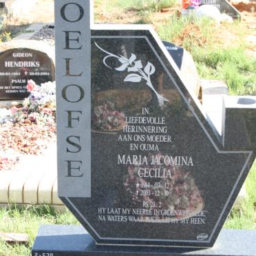 OELOFSE Maria Jacomina Cecilia 1914-2003