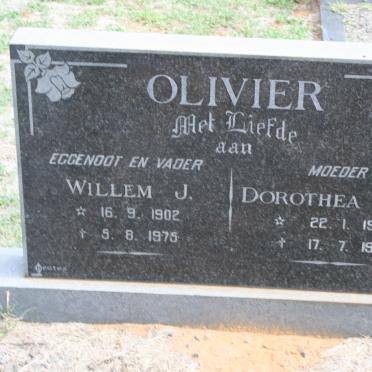 OLIVIER Willem J. 1902-1975 &amp; Dorothea M.E. 1906-1978