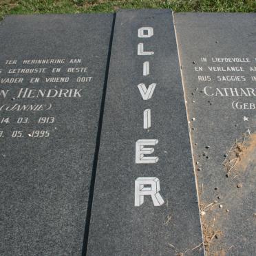 OLIVIER Jan Hendrik 1913-1995 &amp; Catharina Anna GOUWS 1913-2003