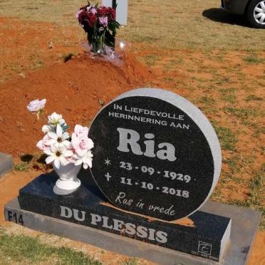 PLESSIS Ria, du 1929-2018