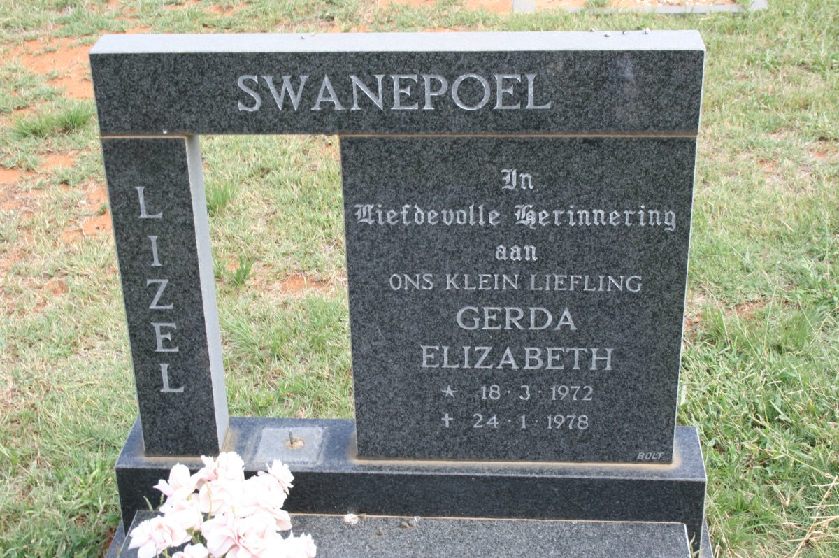 SWANEPOEL Gerda Elizabeth 1972-1978