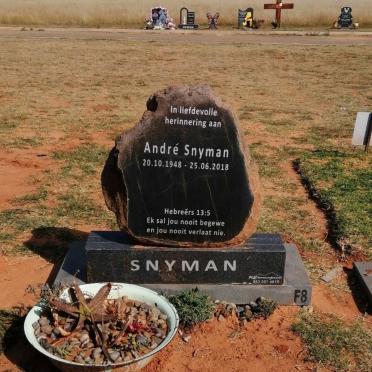 SNYMAN Andre 1948-2018