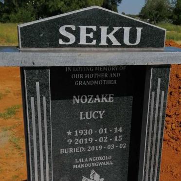 SEKU Nozake Lucy 1930-2019