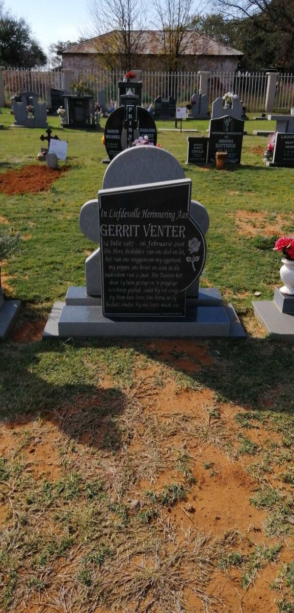 VENTER Gerrit 1987-2018