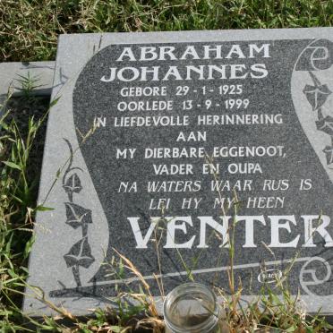 VENTER Abraham Johannes 1925-1999