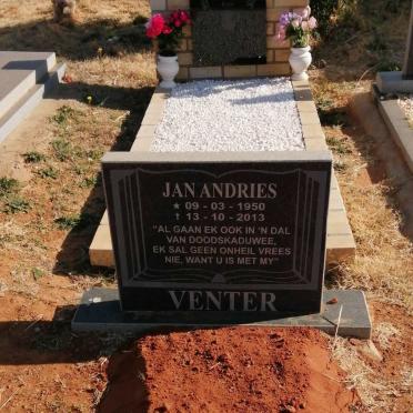 VENTER Jan Andries 1950-2013