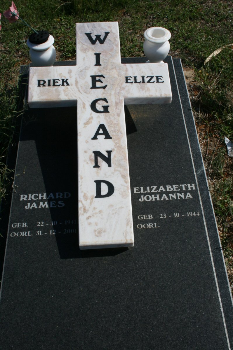 WIEGAND Richard James -2001 &amp; Elizabeth Johanna 1944-