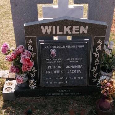 WILKEN Petrus Frederik 1943-2015 &amp; Johanna Jacoba 1944-