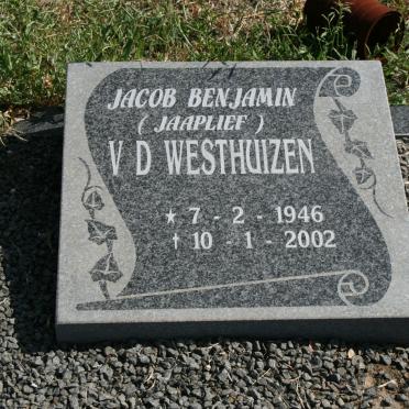 WESTHUIZEN Jacob Benjamin, v.d. 1946-2002