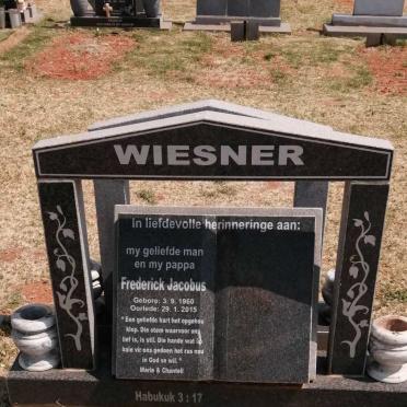 WIESNER Frederick Jacobus 1960-2015
