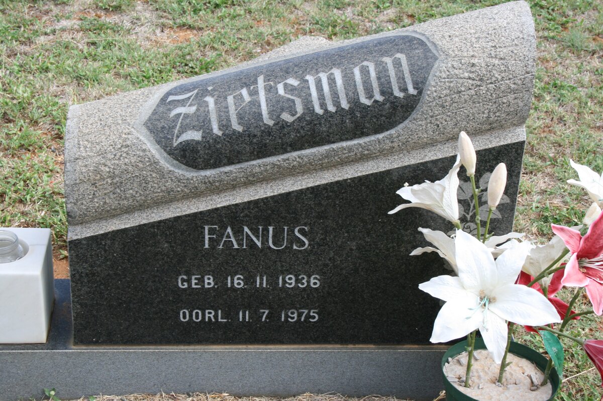 ZIETSMAN Fanus 1936-1975