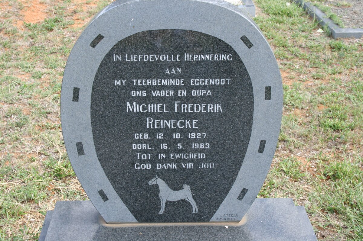 REINECKE Michiel Frederik 1927-1983