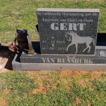 RENSBURG Gert, van 1945-2012