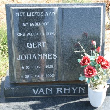 RHYN Gert Johannes, van 1928-2002