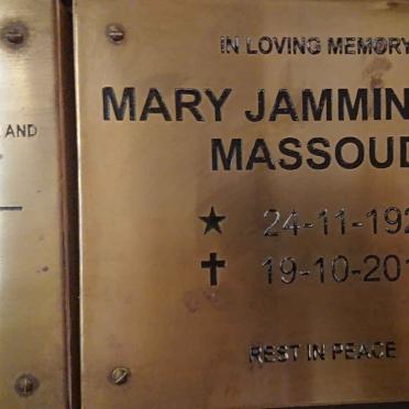 JAMMINE Mary nee MASSOUD 1926-2016