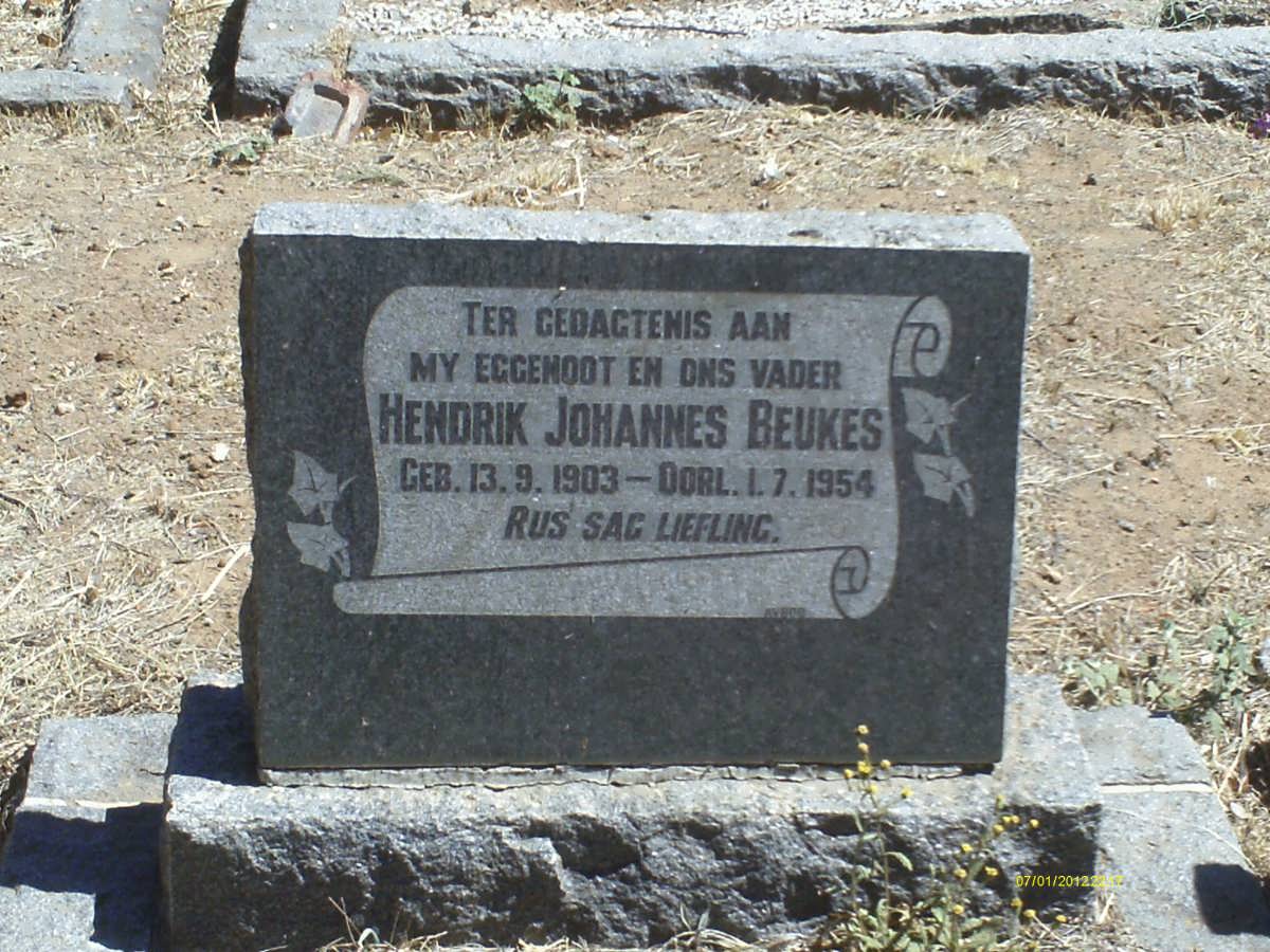 BEUKES Hendrik Johannes 1903-1954