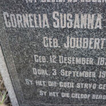 BERGH Dirk Jacobus Petrus, van den 1890-1945 &amp; Cornelia Susanna Marais JOUBERT 1898-1952