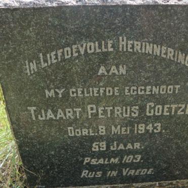 COETZEE Tjaart Petrus -1943