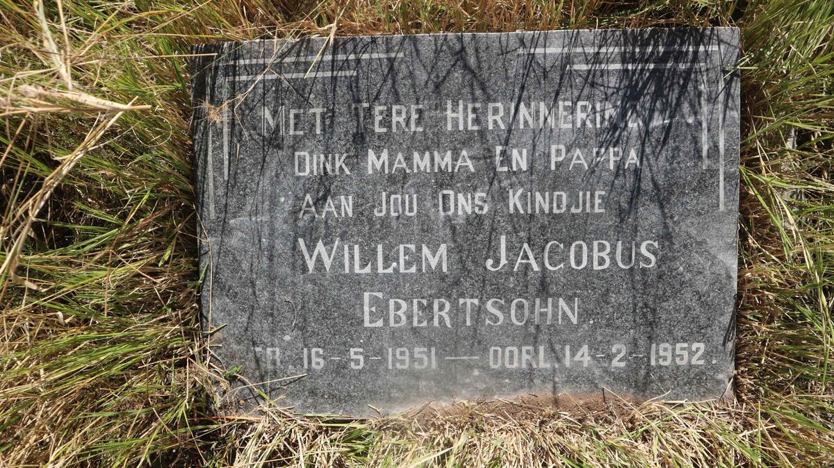 EBERTSOHN Willem Jacobus 1951-1952